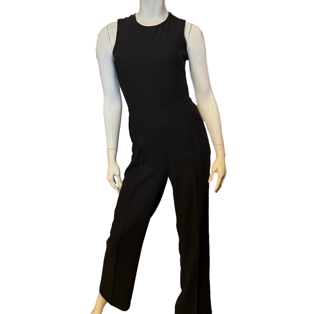 Banana Republic Black Cross-Back Jumpsuit 0